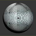 Silver Spherical Furniture Decor Accessory With Mirrored Tiles And Hanging Hook For Interior Decoration