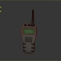 Portable Handheld Walkie Talkie Electronic Device With Digital Display And Antenna