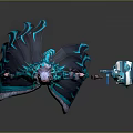 Fantasy Themed Action Figure With Blue White Icy Crystal Costume And Weapon Accessory