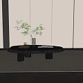 Modern coffee table coffee table combination 3d model