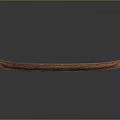 Traditional Wooden Canoe A Classic Water Transportation Vessel with Curved Ends