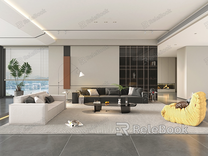 modern living room model