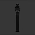 Modern Tactical Submachine Gun With Black Metal Construction And Intricate Design Details