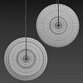 Modern Dual Round Pendant Lights With Metallic And Textured Surface Design