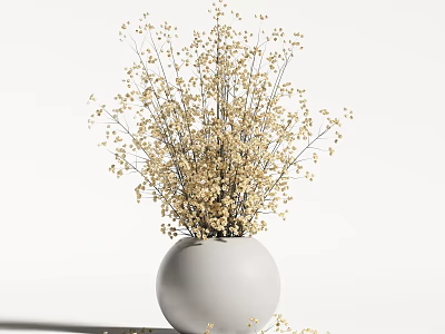 Modern vase floral plant vase plant vase flower 3d model