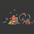 laser tower turret turntable sci-fi tower defense game tower defense sci-fi turret game turret game turret 3d model