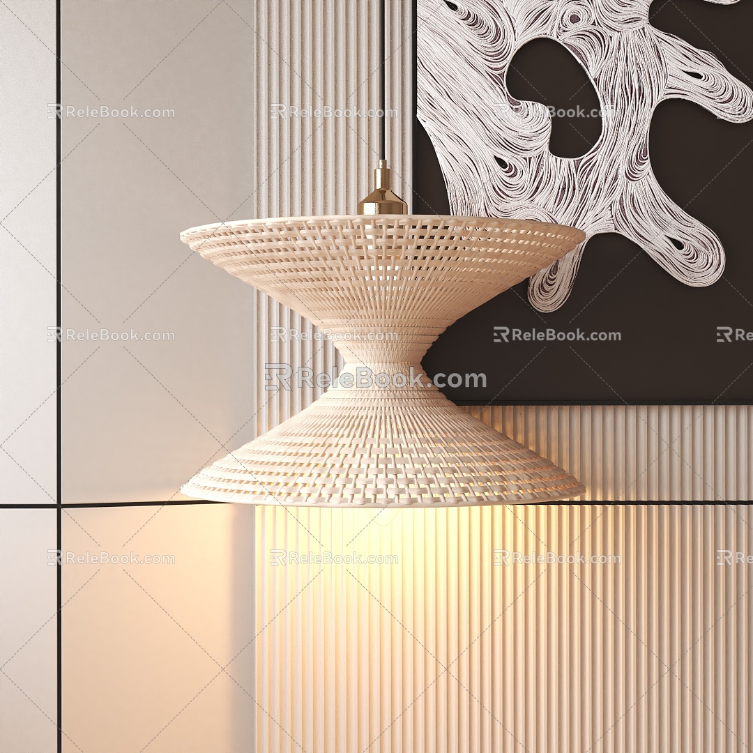 Modern chandelier 3d model