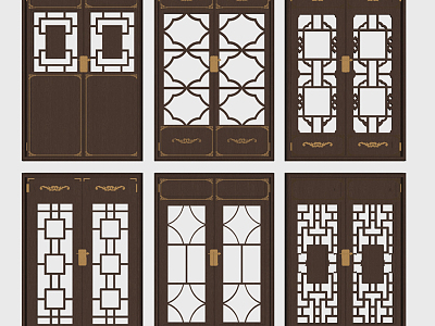 New Chinese Double Door model