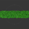 Green Ring Shaped Plant Ornament Crafted From Lush Grass Blades