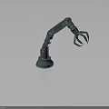 Industrial Robotic Arm With Articulated Joints Gripper Tool And Sturdy Base For Automation