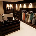 Elegant Wedding Dress Clothing Store With Pink Flowers And Mannequin