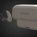 Wireless Bluetooth Headphones with Open Charging Case and Neckband Design for Portable Music Listening
