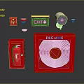 Fire alarm box independent type alarm series type alarm network type alarm 3d model