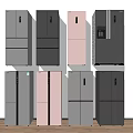 Modern refrigerator 3d model