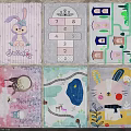 Colorful Square Carpets With Cartoon Bunny Numbers Maze And Animal Designs For Kids