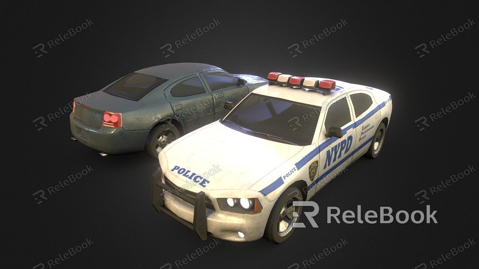 Modern Police Car Combination model