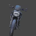 Modern Black Motorcycle Featuring Sleek Body Sporty Design And Alloy Wheels