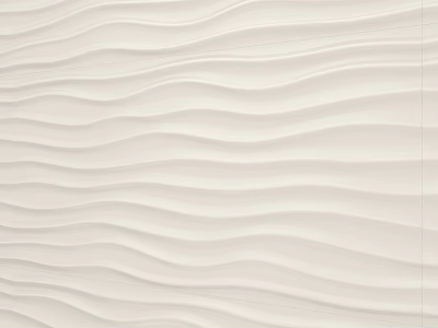 White Wavy Texture Wall With 3D Decorative Pattern For Interior Design 3d model