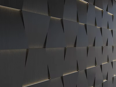 Modern Rock Board Background Wall Rock Board Wall Panel Background Living Room Sofa Background TV Background Rock Board Finishing Panel Wall Geometric Background 3d model