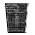 Metal mesh ceiling on top of building 3d model