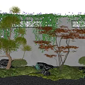 landscape tree modeling tree plant shrub terrain landscape stone 3d model