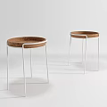 Nordic Round Table Coffee Table 3d model
