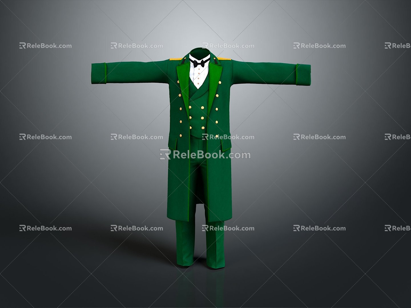 Military Uniform Military Clothing Military Clothing Officer Clothing Police Uniform General Clothing General Clothing 3d model