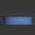 Blue Filament Wrapped On Gray Spool For 3D Printing Daily Supplies