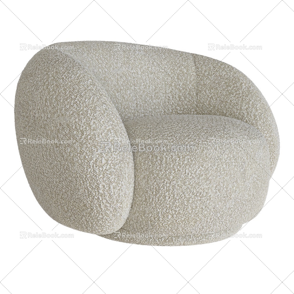 Moo-Ji Feng Leisure Single Sofa 18 3d model