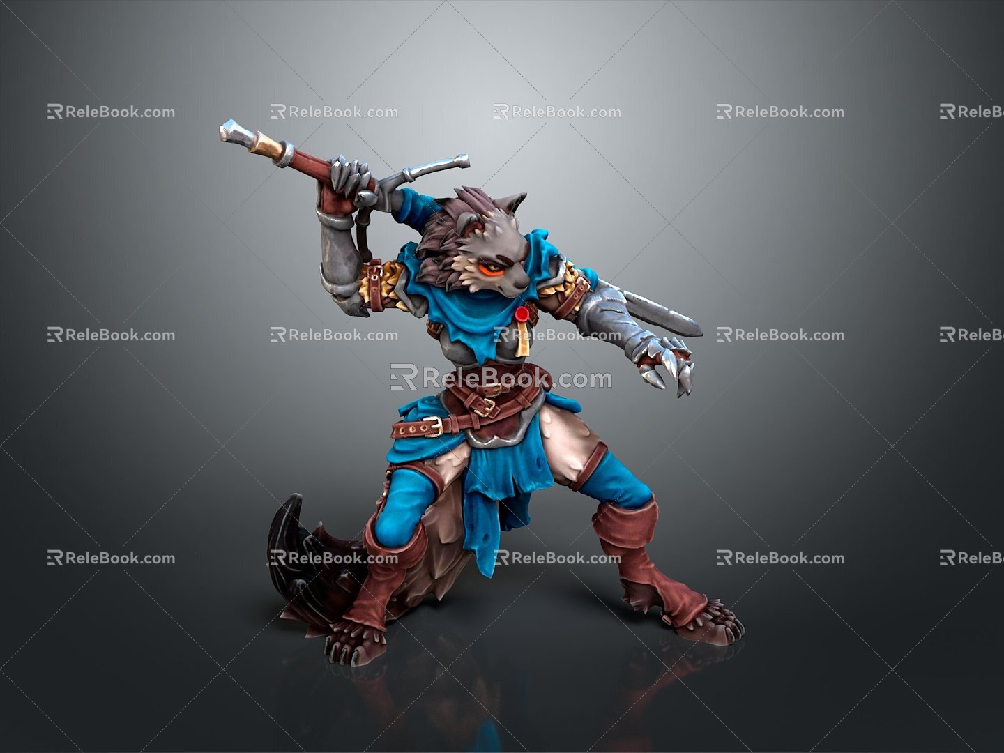 Werewolf Werewolf Warrior Werewolf Soldier Cartoon Werewolf Animation Werewolf Cartoon Characters 3d model