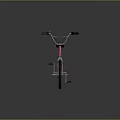Red BMX Bicycle With Sleek Frame Black Seat And Silver Wheels Showcase