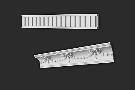 Simple European Gypsum Line Simple Gypsum Line 3d model