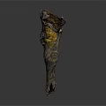 Decorative Tree Branch Sculpture With Textured Bark And Artistic Natural Details