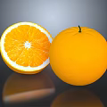 Fresh Ripe Orange Fruit Whole And Sliced With Juicy Pulp And Shiny Peel