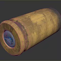 Shiny Golden Brass PRO GUN Bullet With Engraved Letters And Reflective Surface