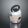 Sleek Silver Electric Kettle With Black Handle And Stainless Steel Design