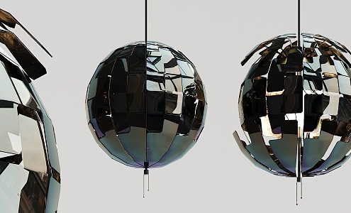 Post-modern chandelier spherical chandelier 3d model