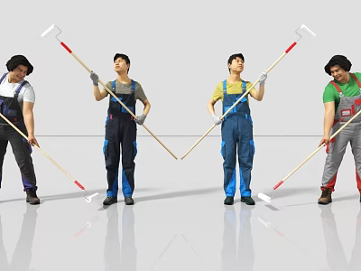 Decoration decorator painter decorator 3d model