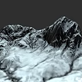 Garden Landscape Design With Snowy Mountain Elements Natural Rock And Frosty Scenery