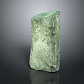 Natural Green Raw Stone Slab Featuring Rough Surface And Natural Texture 3d model