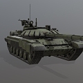 T72B3 main battle tank Soviet tank Russian tank heavy tank low face number low model simple model game sub-era film and television level realism 3d model