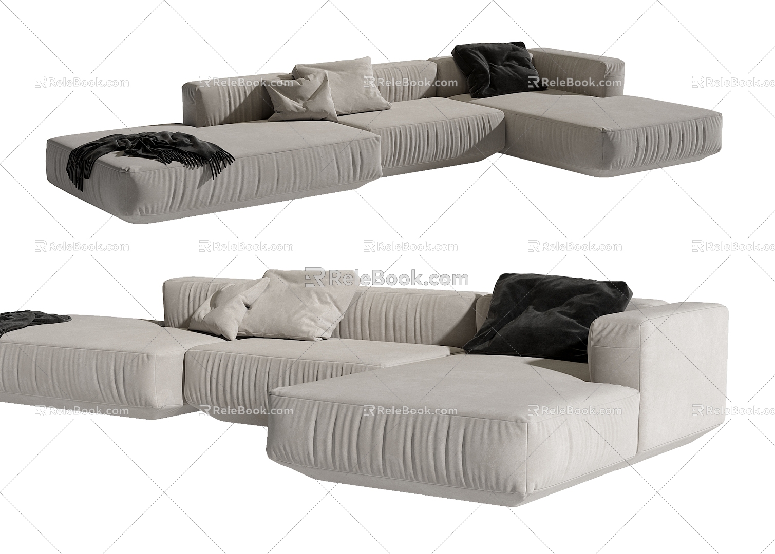 Minotti Multiplayer Sofa 3d model