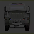 Armored Police Vehicle With Heavy Armor Emergency Lights And Badge