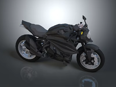 Motorcycle Two-wheeled Motorcycle Cross-country Motorcycle Road Race Motorcycle Motor Vehicle Transport 3d model