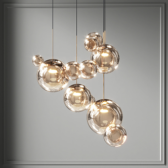 Modern chandelier 3d model