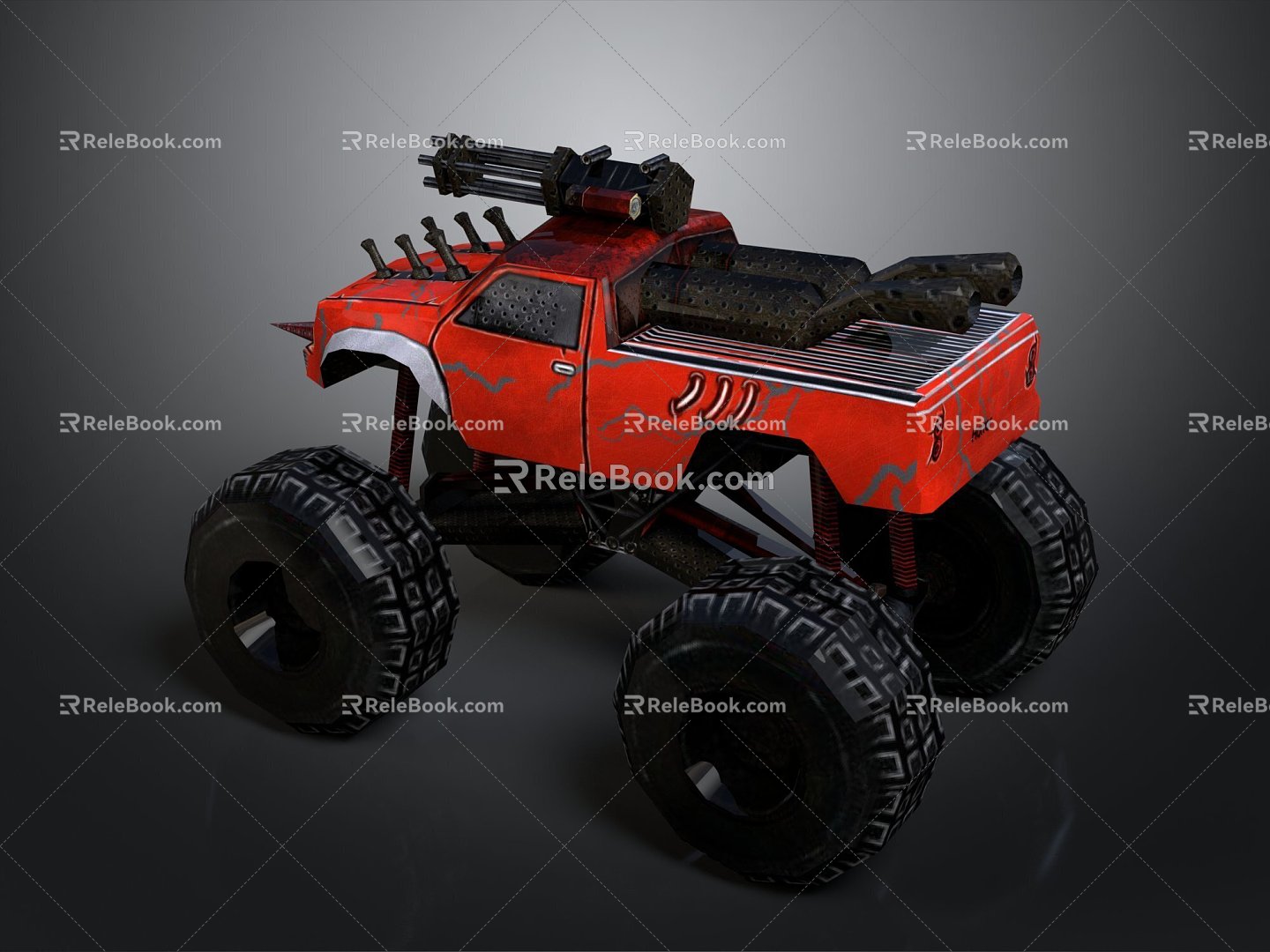 Self-made armed car modified car modified car chariot chariot doomsday car self-made car self-made car modified car 3d model