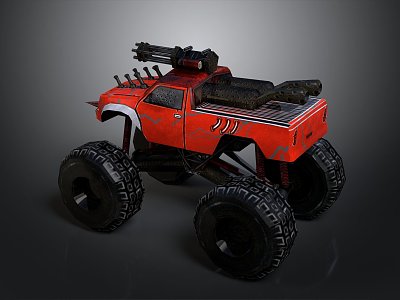 Self-made armed car modified car modified car chariot doomsday car self-made car self-made car modified car 3d model