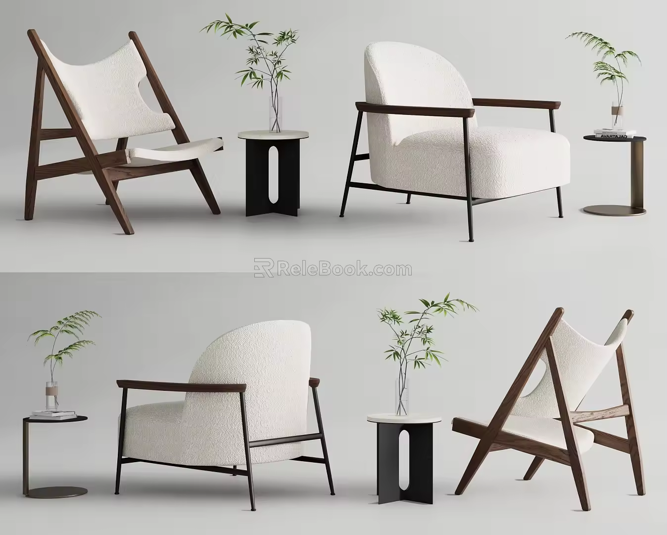 Single sofa side a few corner a few 3d model