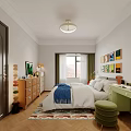 Bright Playful Living Dining Room Interior Design With Cozy Soft Sofas And Cute Interesting Decorations