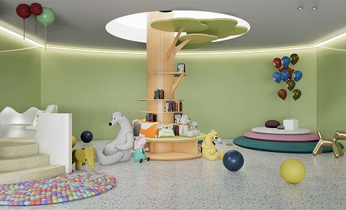 Modern Kindergarten 3d model